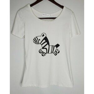 Ventelan Zebra Graphic Tee Top Shirt.‎ Size XS